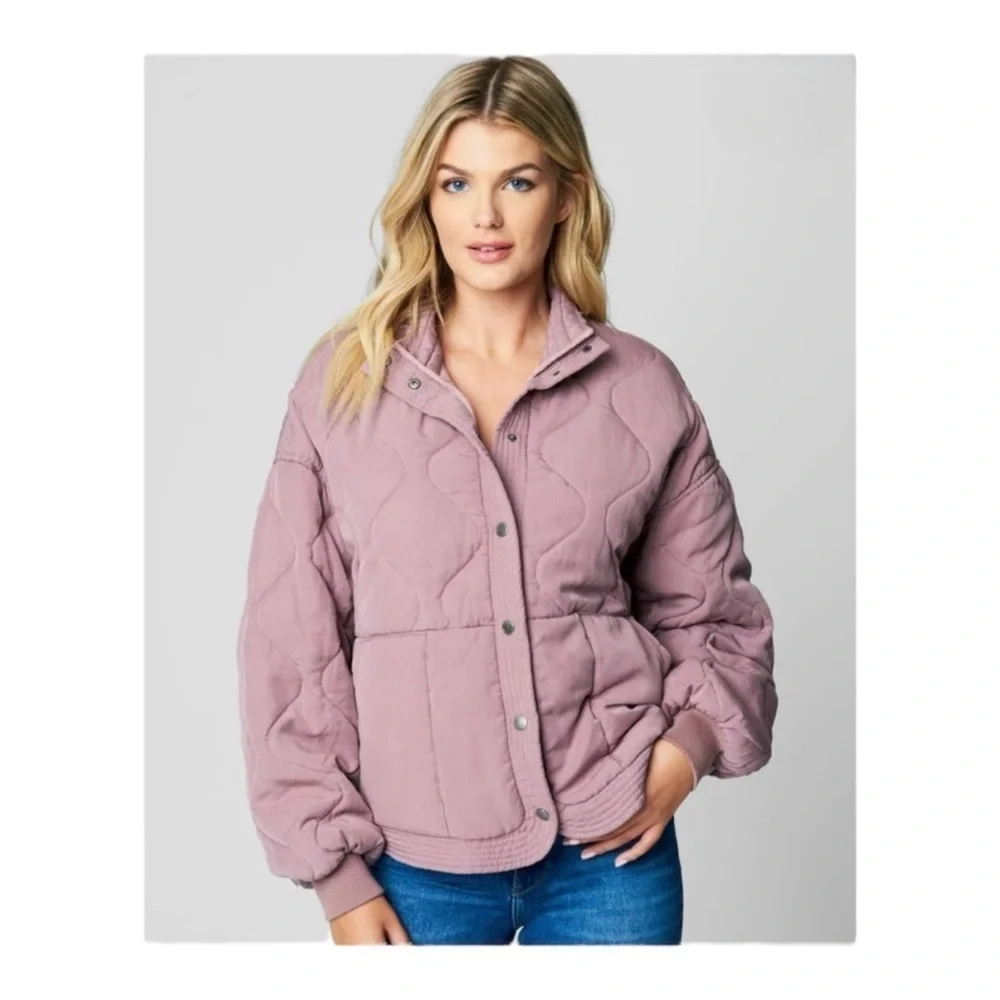 BLANKNYC Quilted Jacket in Wisteria NWT - Picture 6 of 8